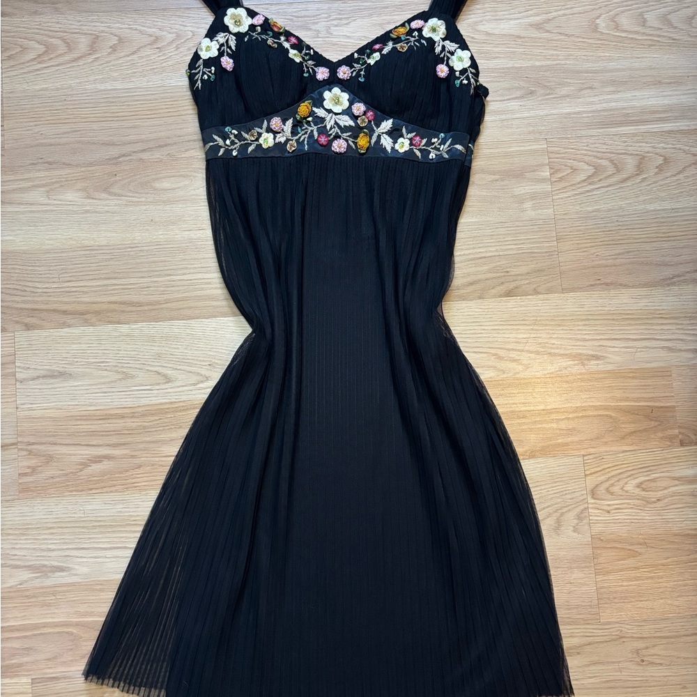 Vintage embroidered Sue Wong dress